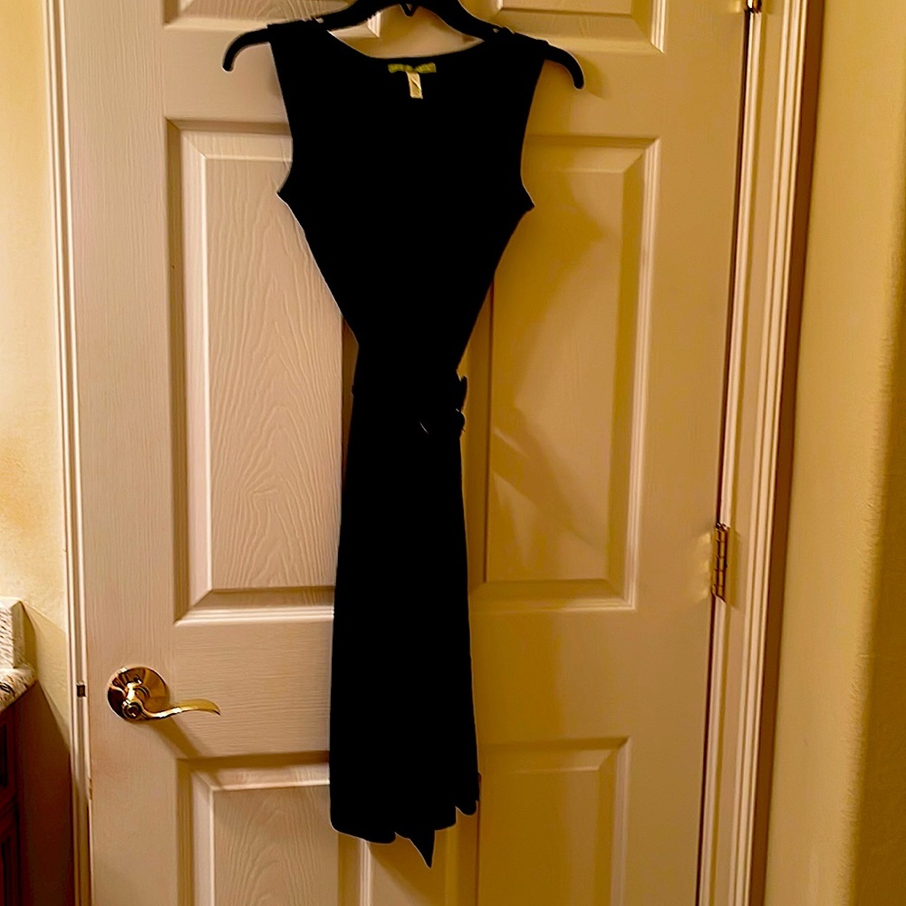 Little black dress wore once with a accent belt